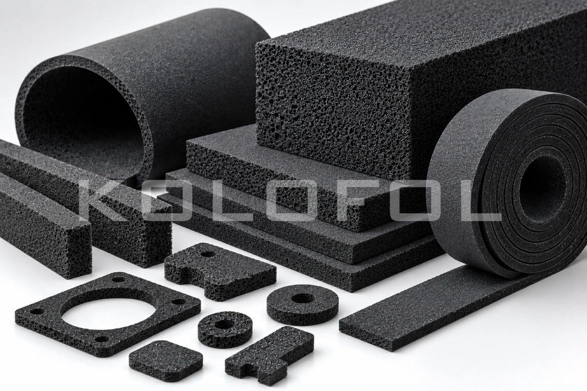 Open-cell EPDM foam